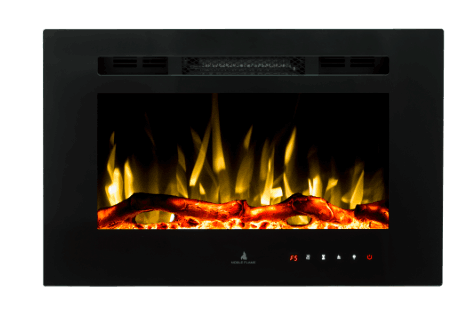 Modern design artificial firewall mounted  electric fireplace  for indoor heating and home decoration