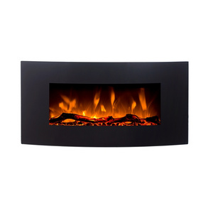 Luxury style artificial fire wall mounted electric fireplace for hanging decoration and indoor heating