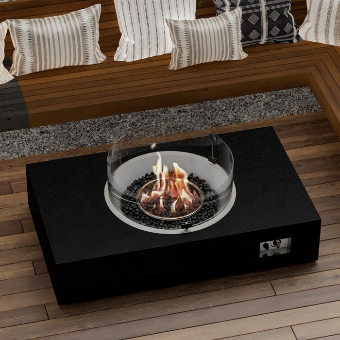 Modern design gas fireplace for Outdoor gas fireplace outdoor propane fireplace