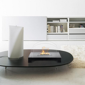 Modern design portable tabletop fireplace for indoor heating and home decoration