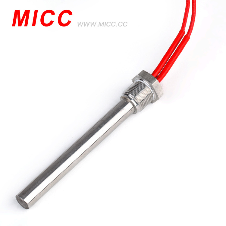 MICC cartridge heater with thermocouple cartridge heater element