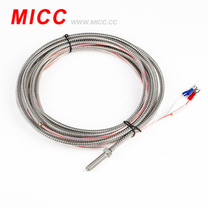 MICC k type thermocouple with screw and 2m long thermocouple wire