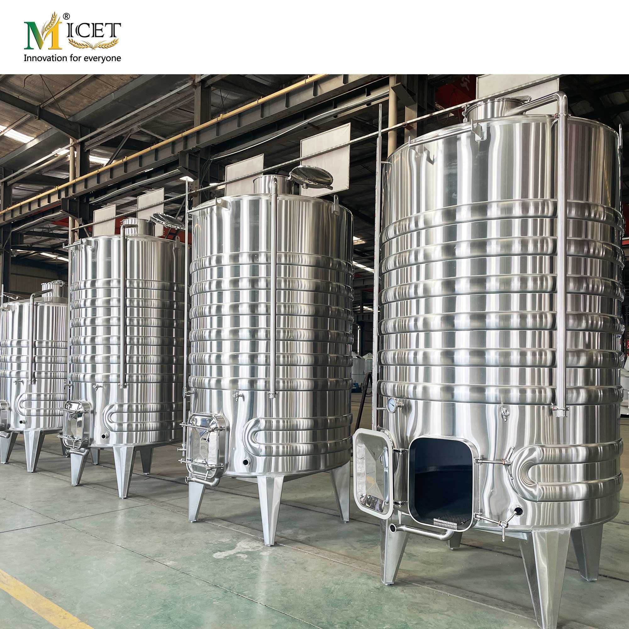 500L 3000L 5000L Wine fermentation tanks SUS304 Double manhole Built-in filters Lowest price cider wine tanks on sale