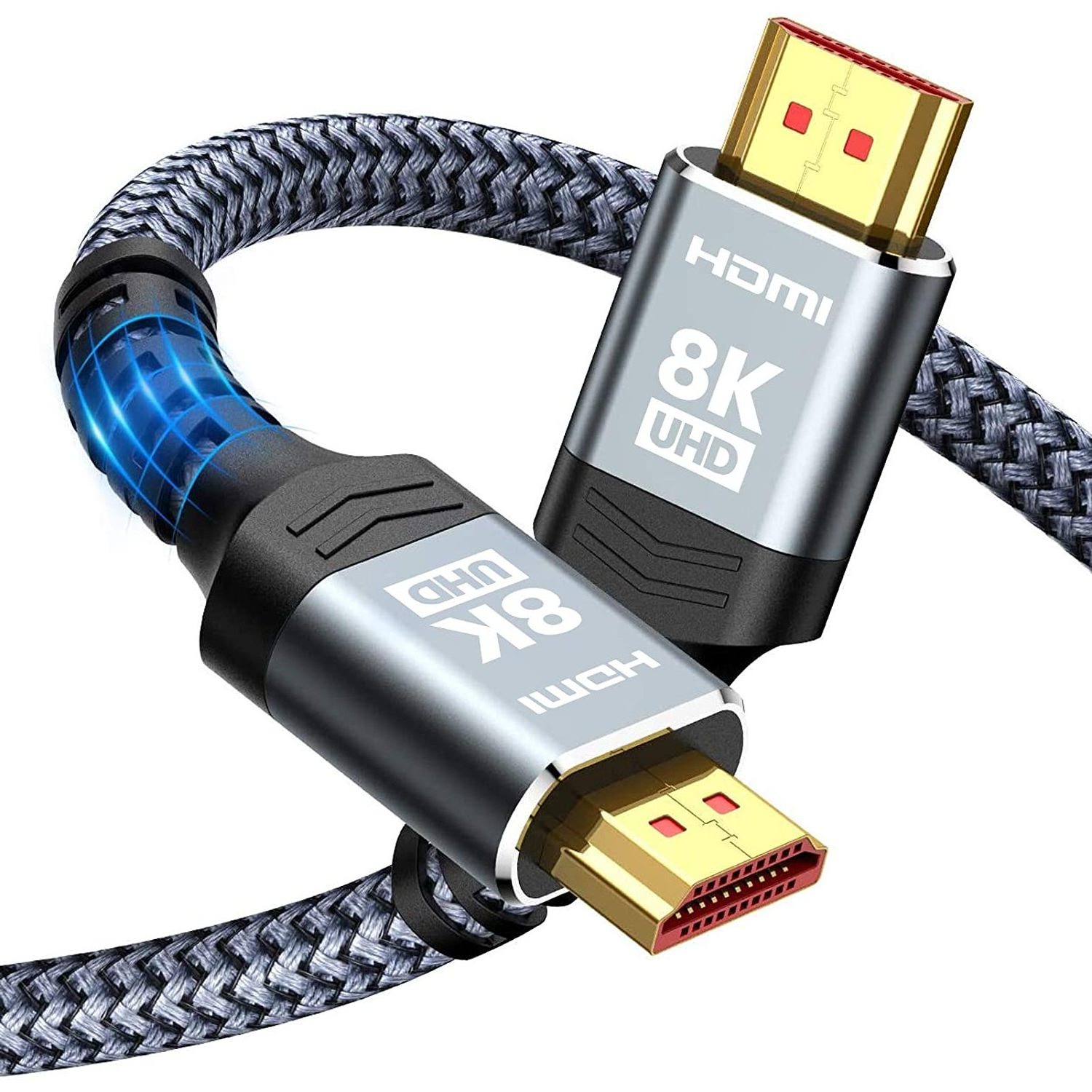 HDMI 2.1 8K UHS high speed v2.1 braided HDMI 2.1 cable 8K 60Hz 4K 120hz customized cable