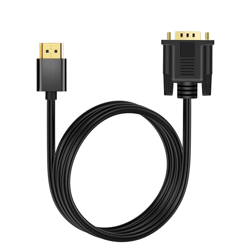 VGA to HDMI with Audio HD Adapter Cable Video Converter Gold PVC Stock Adapter to Connect My Mobile to a Monitor Oem Pc Monitor