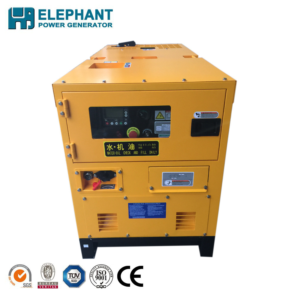 Three phase electric start soundproof canopy powered backup generators