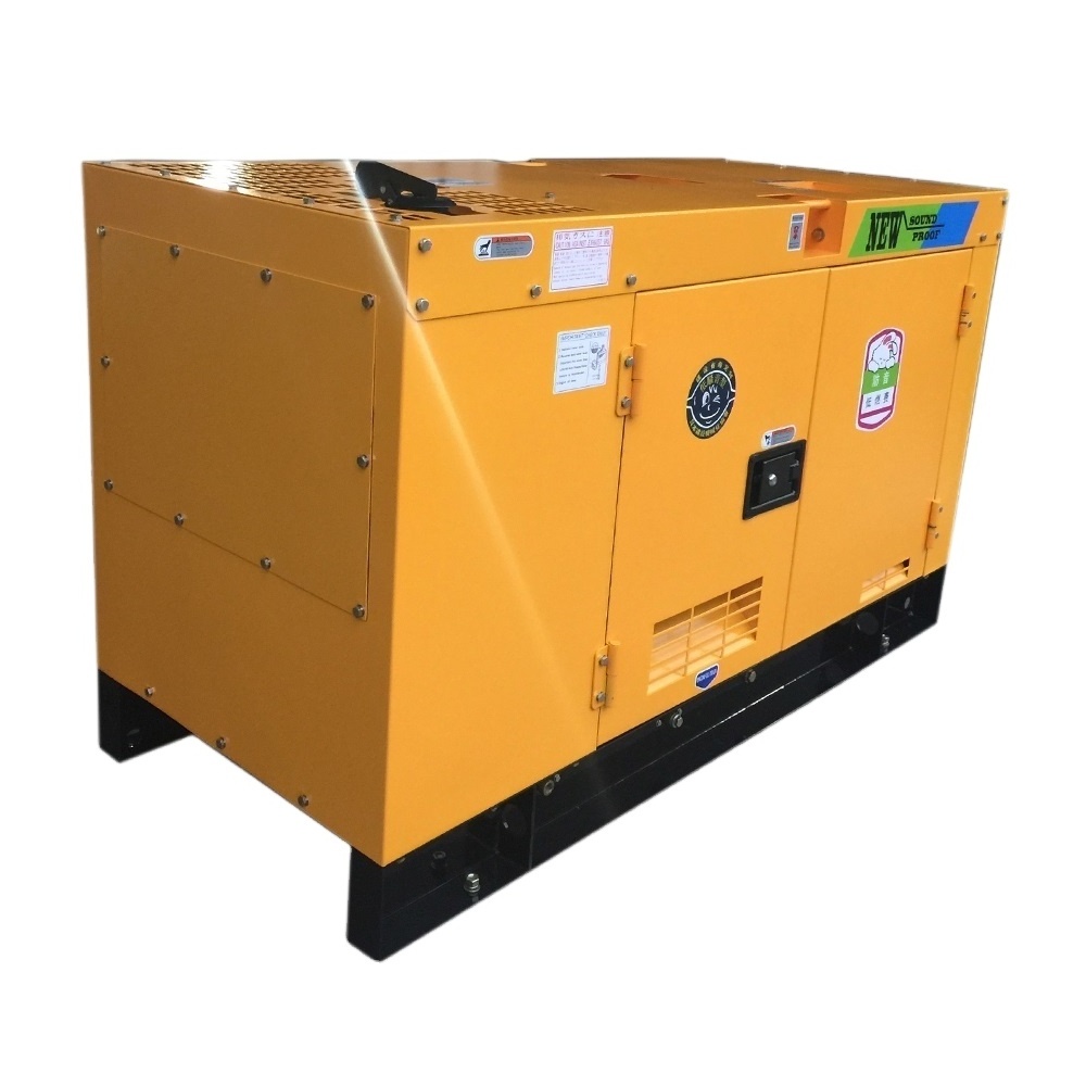 Three phase electric start soundproof canopy powered backup generators