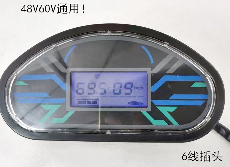 Electric Vehicle Auto Car Golf Cart Scooter Multifunction Combine Dashboard Speedometer for AC or BLDC Motor