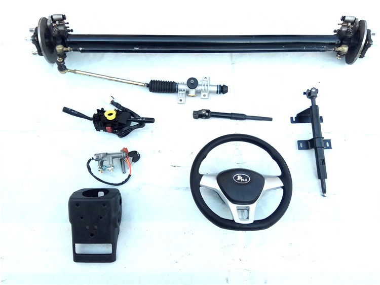 Low Speed Electric Vehicle Complete Chassis Parts Front/Rear Wheel Differential Axle with Brushless DC Motor/Controller