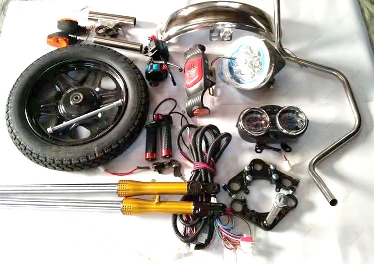 Thailand/India Electric 3 Wheels Tricycle Complete Kits Spare Parts Rear Differential Wheel Drive Axle with 48V1500W BLDC Motor