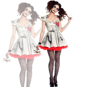 Halloween Ghost Bride Party Costume Vampire Witch Horror Cosplay  Devil Costume