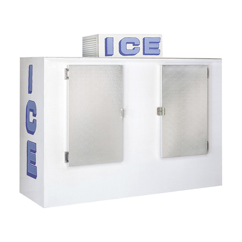 wholesale aluminium slanted door used ice merchandiser for sale