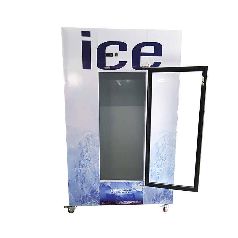 wholesale aluminium slanted door used ice merchandiser for sale