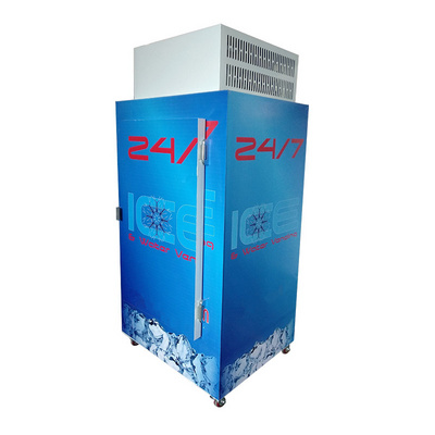 foshan factory solid door ice bagged gas station ice storage freezer