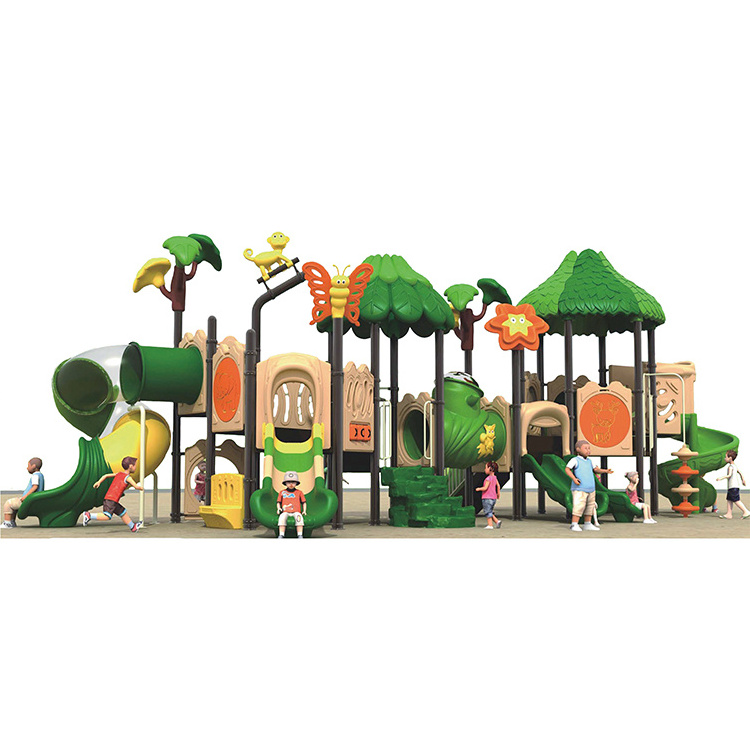 outdoor playground equipment kids playground swing and tube slide play set playground equipment