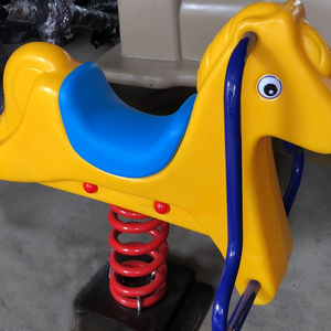 2023 hot selling children playground outdoor playground rocking spring horse for toys kids children