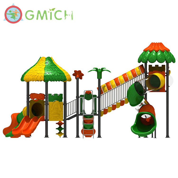 Comercial outdoor playground equipment outdoor kids playground plastic tube slide outdoor JMQ-005272