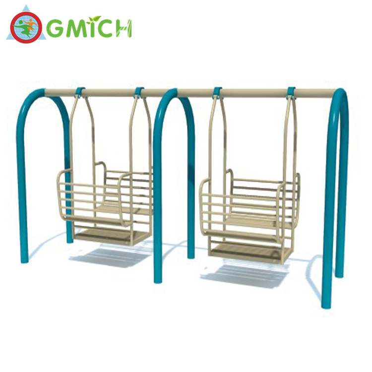 Galvanized steel pipe double seat kids patio swing chair for JMQ-G185K