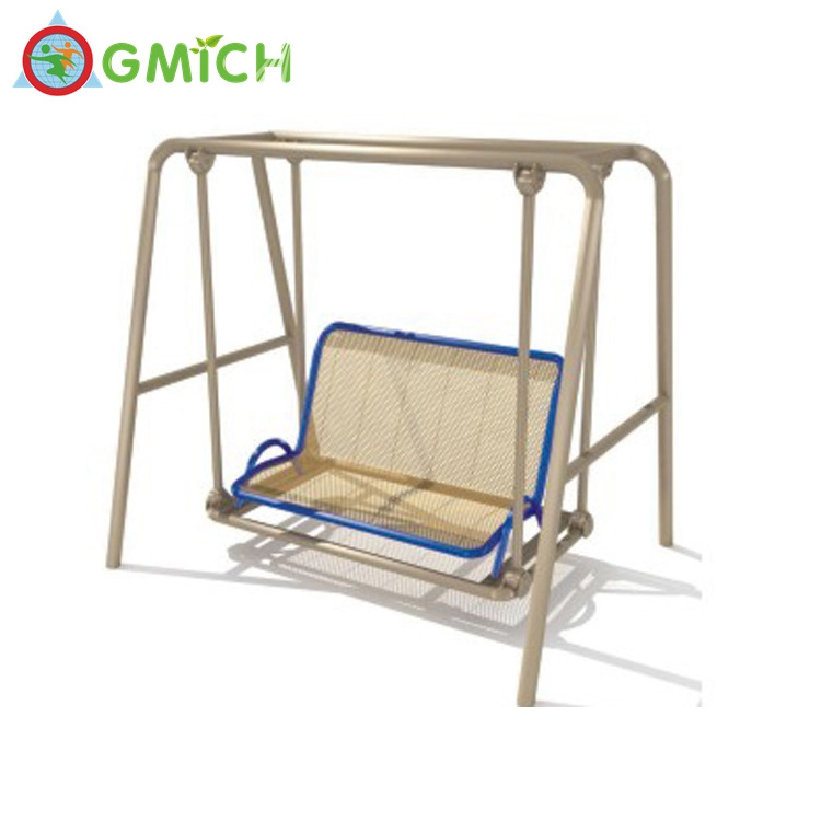 Galvanized steel pipe double seat kids patio swing chair for JMQ-G185K