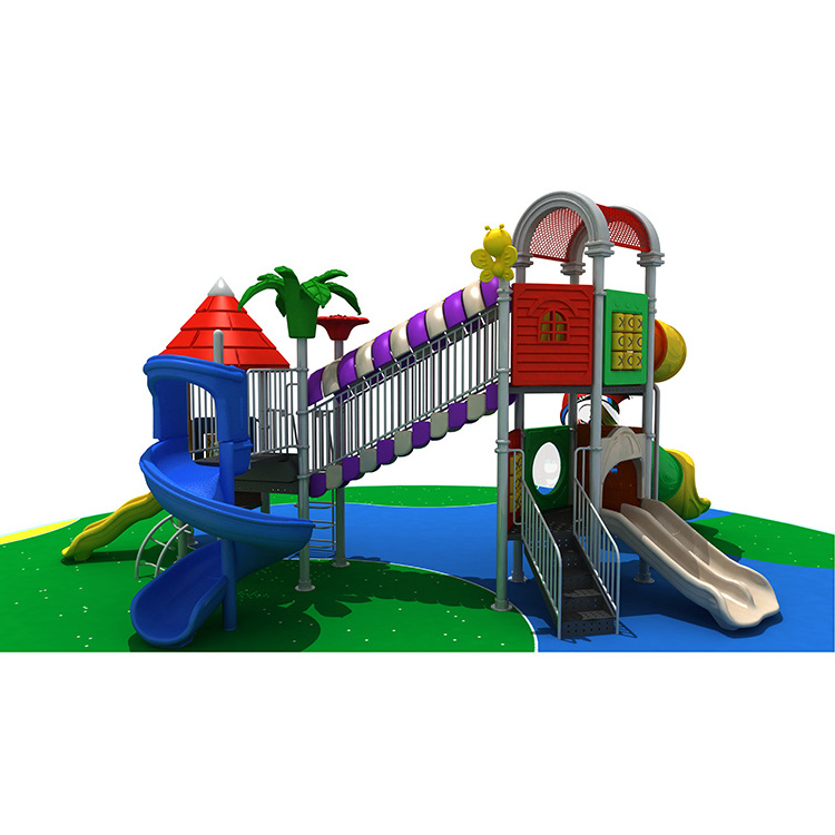 Sports equipment children outdoor playground equipment outdoor kids playground plastic tube rail slide JMQ-010201