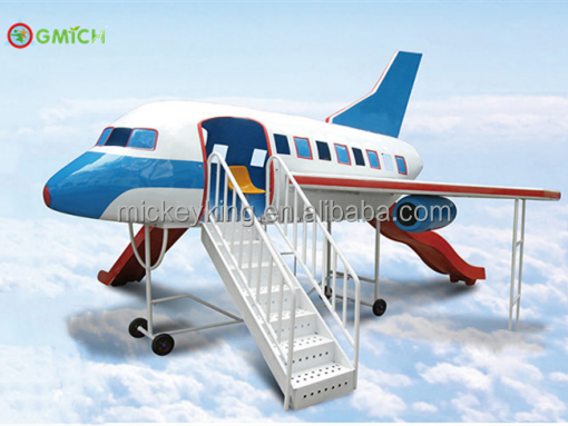 High Quality Fiberglass Airplane Model playground for school  JMQ-G213A