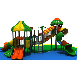 Comercial outdoor playground equipment outdoor kids playground plastic tube slide outdoor JMQ-005272