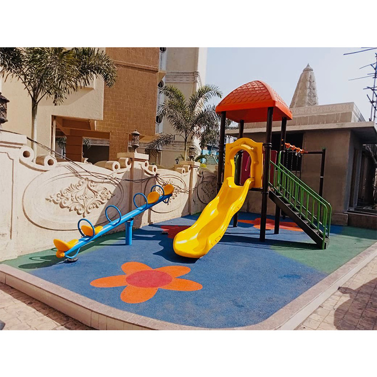 kindergarten outdoor play equipment Plastic Play Park slide for outdoor playground