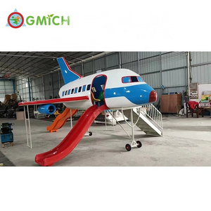 High Quality Fiberglass Airplane Model playground for school  JMQ-G213A