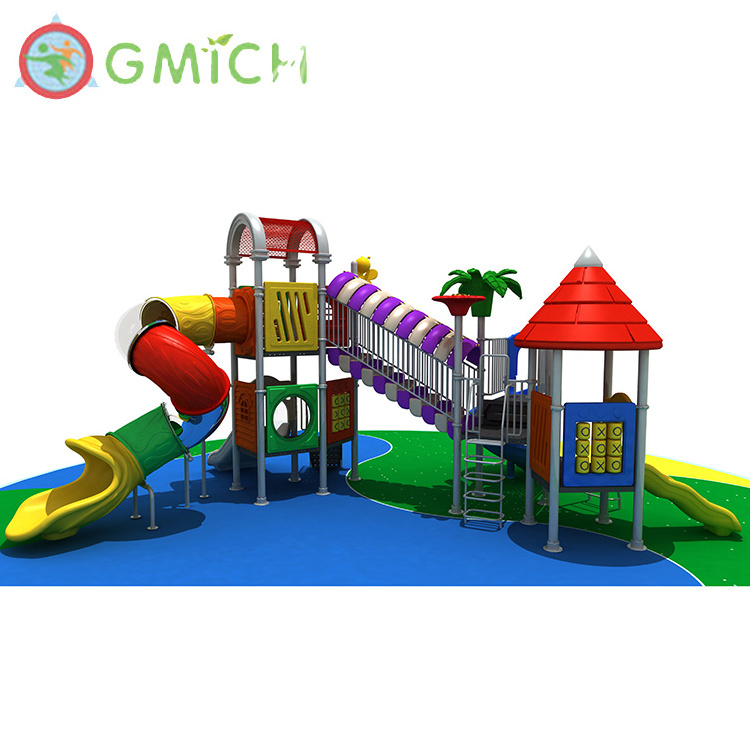 Sports equipment children outdoor playground equipment outdoor kids playground plastic tube rail slide JMQ-010201