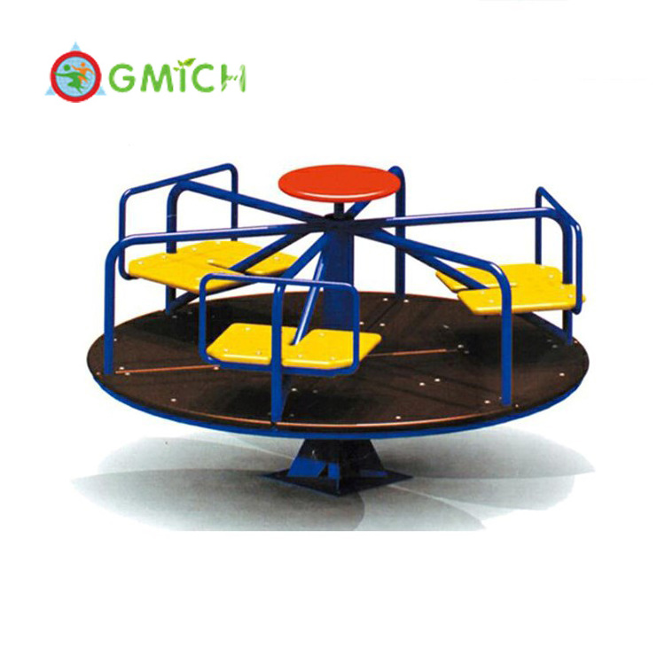 Children Mini Carousel Merry Go Round Outside Toys Garden Games Kids Outdoor Playground Equipment for Sale JMQ-18234O