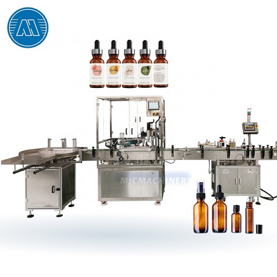 Rotary Automatic 10ml 30ml Small Bottle Liquid Spray Eye Drop Dropper Essential Oil Vial Filling Machine