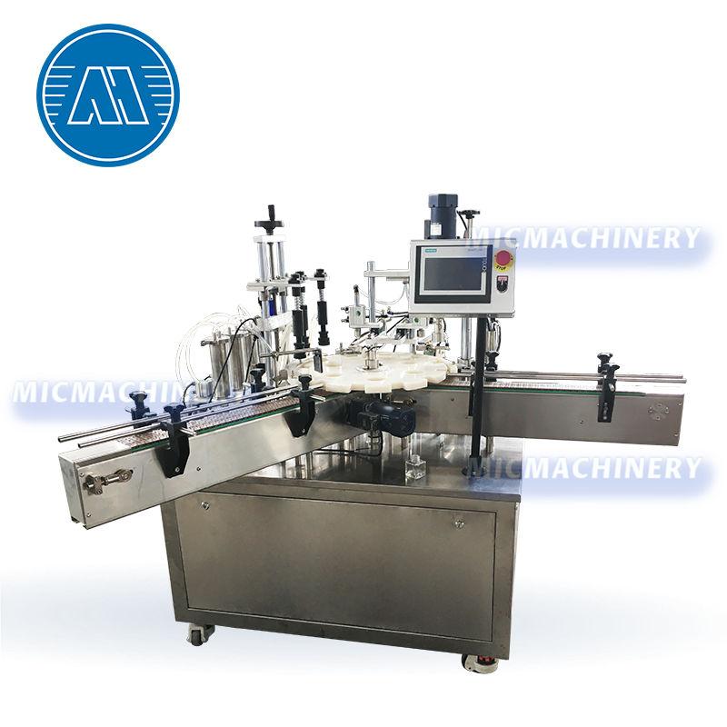 automatic 100ml bottle diffuser sample vacuum liquid perfume filling capping machine