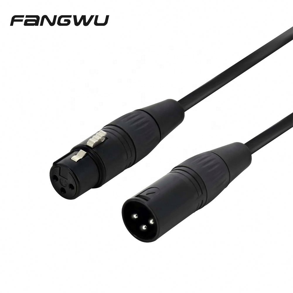 Hot Selling Microphone Cable/Wire 90 Degree Angle Audio Speaker Cable 3 Core Xlr Plug