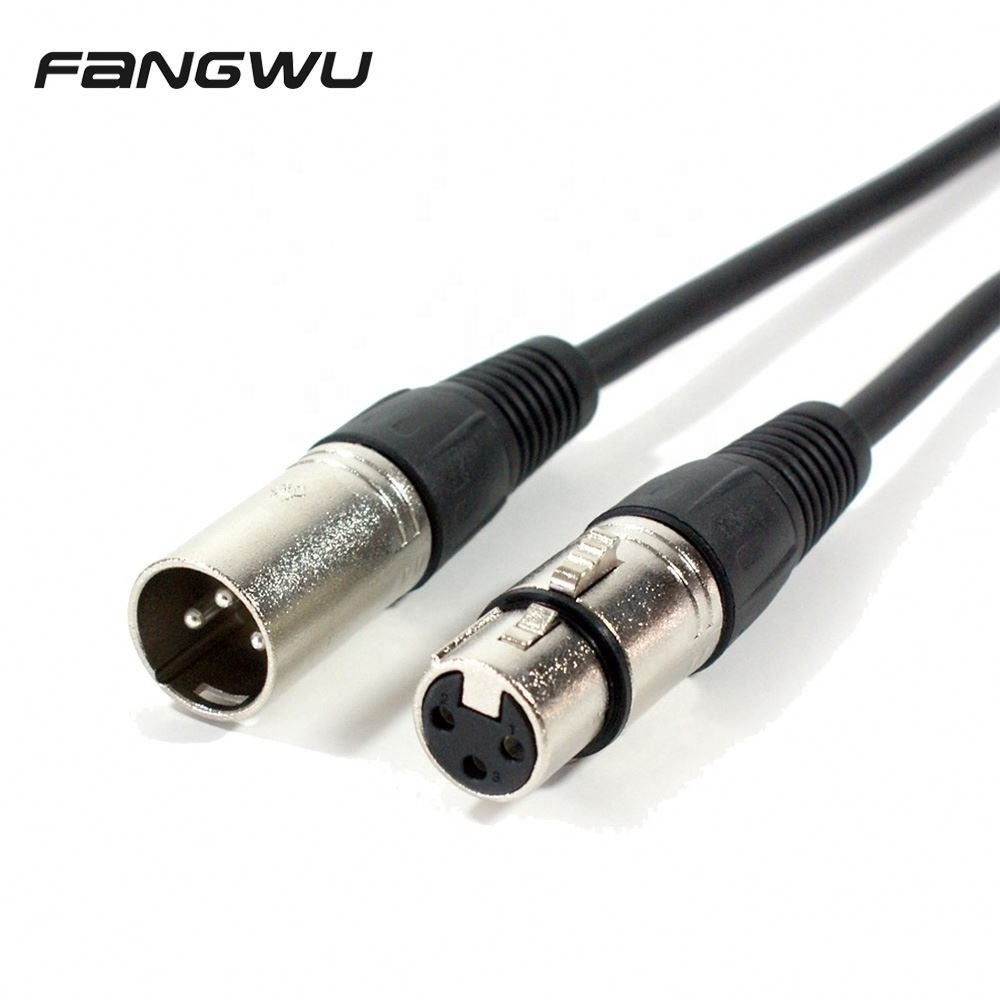 Hot Selling Microphone Cable/Wire 90 Degree Angle Audio Speaker Cable 3 Core Xlr Plug