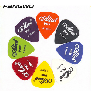 Custom 100pcs In A Box 0.58 To 1.5mm Classic Acoustic Mixed Plectrum Guitar Pick Kit