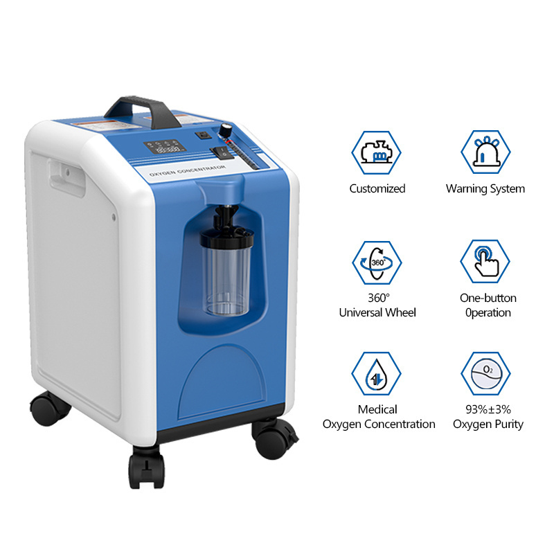 MICiTECH Hot Selling Model 5 Litres China Hospital Medical Oxygenator Concentrator Lightweight Healthcare Oxygen Concentrator