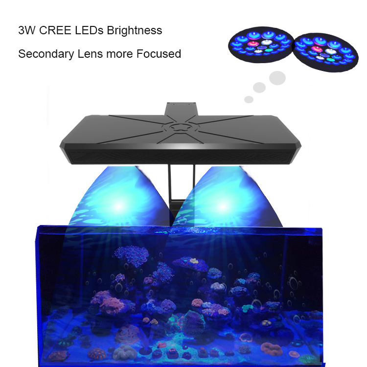 2023 MICMOl 20W THOR PRO Marine WRGB Full Spectrum App Control LED Aquarium Light for Freshwater Reef Aquarium Aquascaping