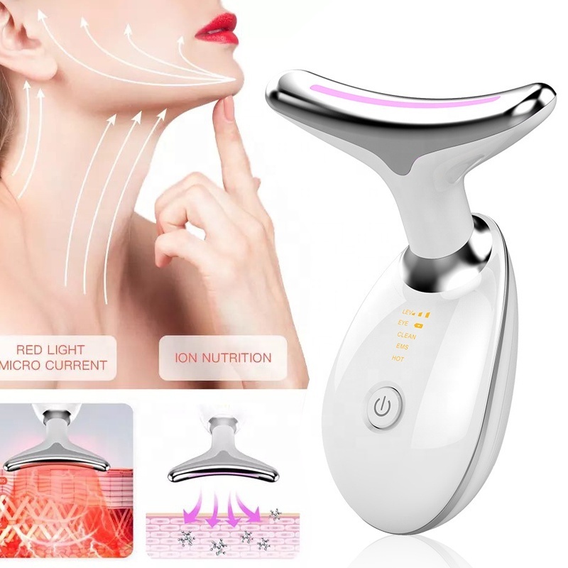 v face lifting massage machine skin tightening microcurrent v shape face lift tool face and neck lift ems device