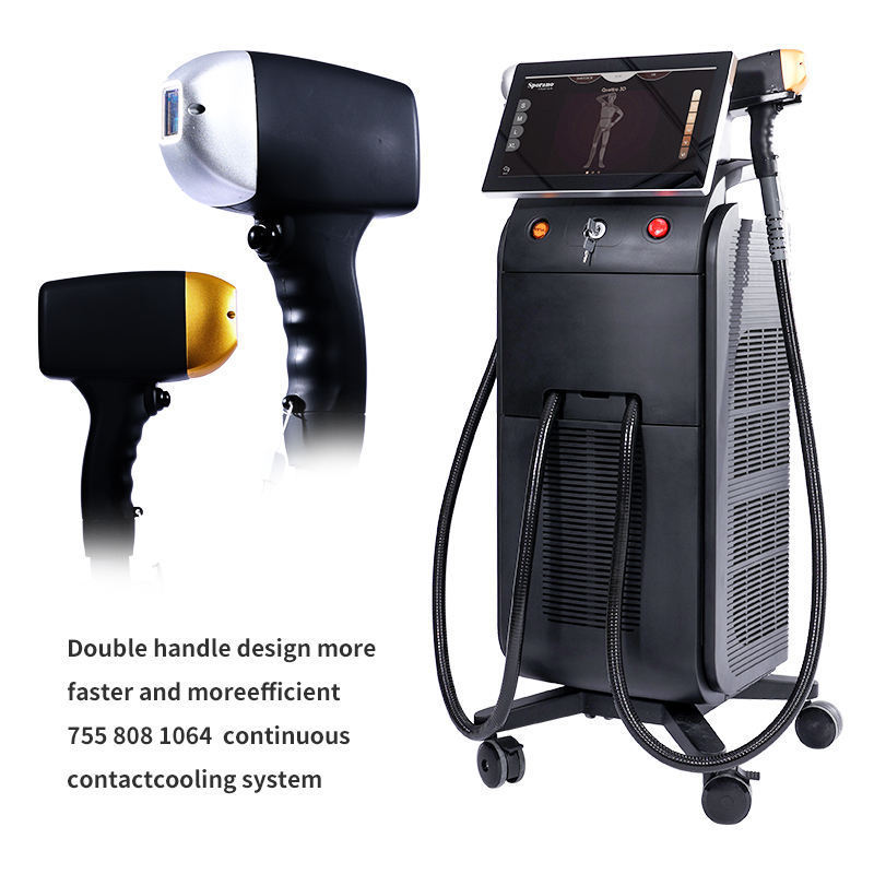 Professional 1600W Almasoprano Laser Ice PlatinumTitanium 808 Diode Laser Hair Removal Machine price for  sale