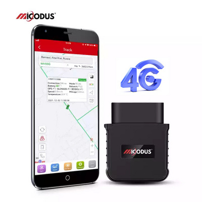 Life Time Free APP Engine Start Alarm 3G 2G Vehicle Locator OBD2 Car Mini Tracking Device MiCODUS MV55G 4G OBD GPS Tracker