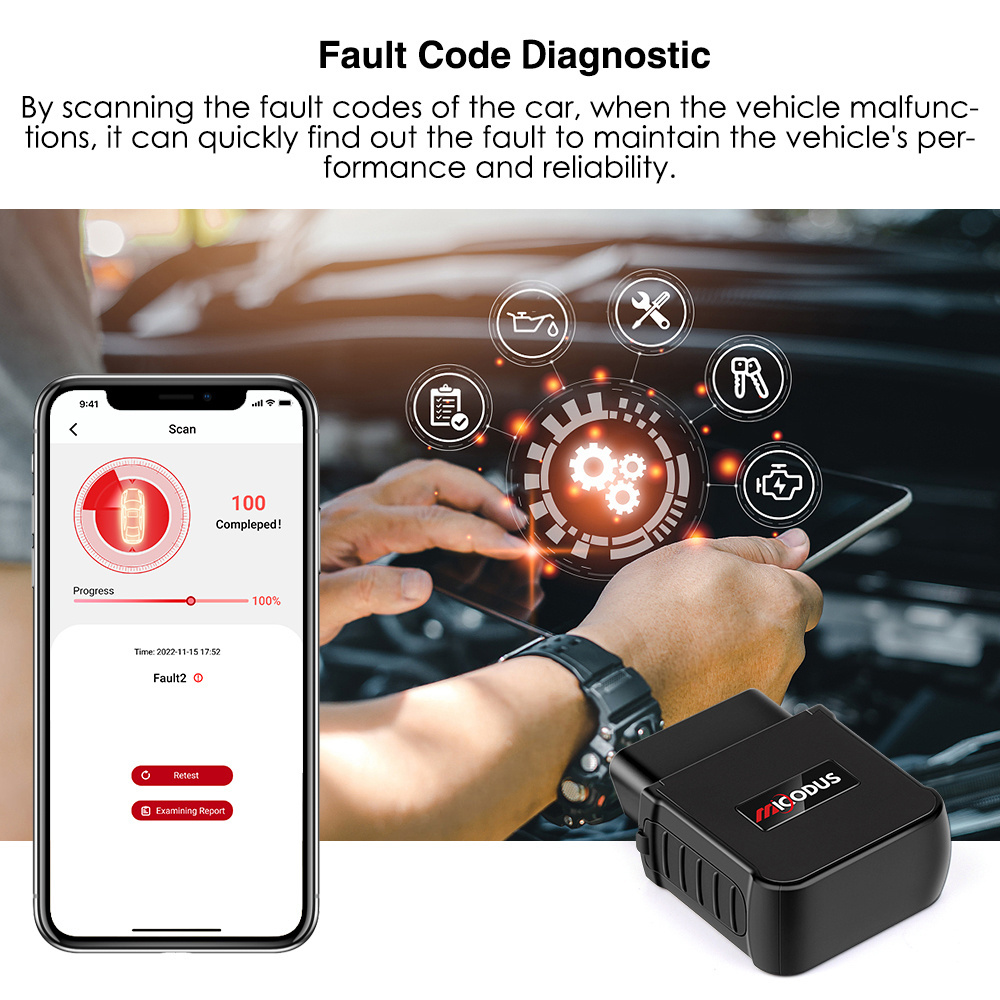 Life Time Free APP Engine Start Alarm 3G 2G Vehicle Locator OBD2 Car Mini Tracking Device MiCODUS MV55G 4G OBD GPS Tracker