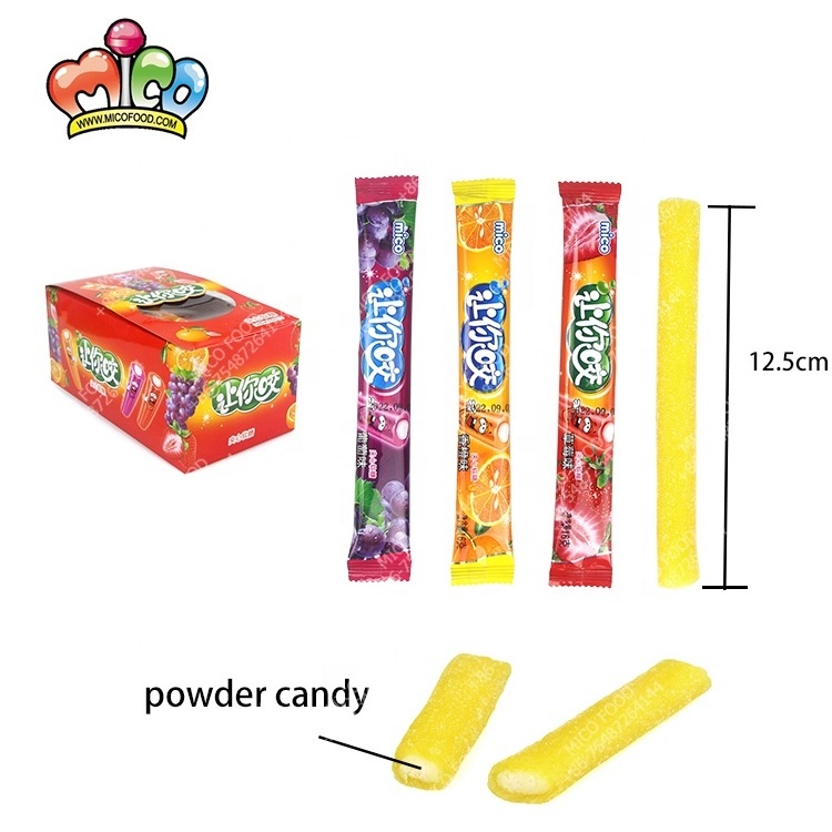 single-striped starch gummy candy