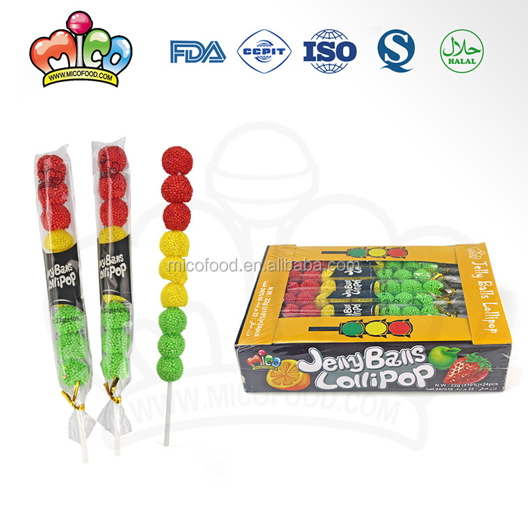 traffic light jelly ball lollipop