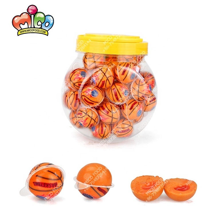 Hot selling Ball Shape Eye ball Round Jelly Gummy Candy with Jam for Halloween Party