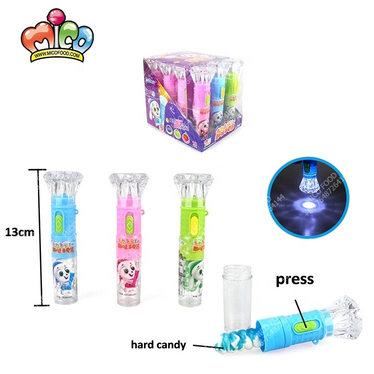 Funny cartoon flashlight toy light up toy candy for kids