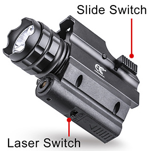 Quick Release Tactical  Flashlight Light 300 Lumens with Strobe