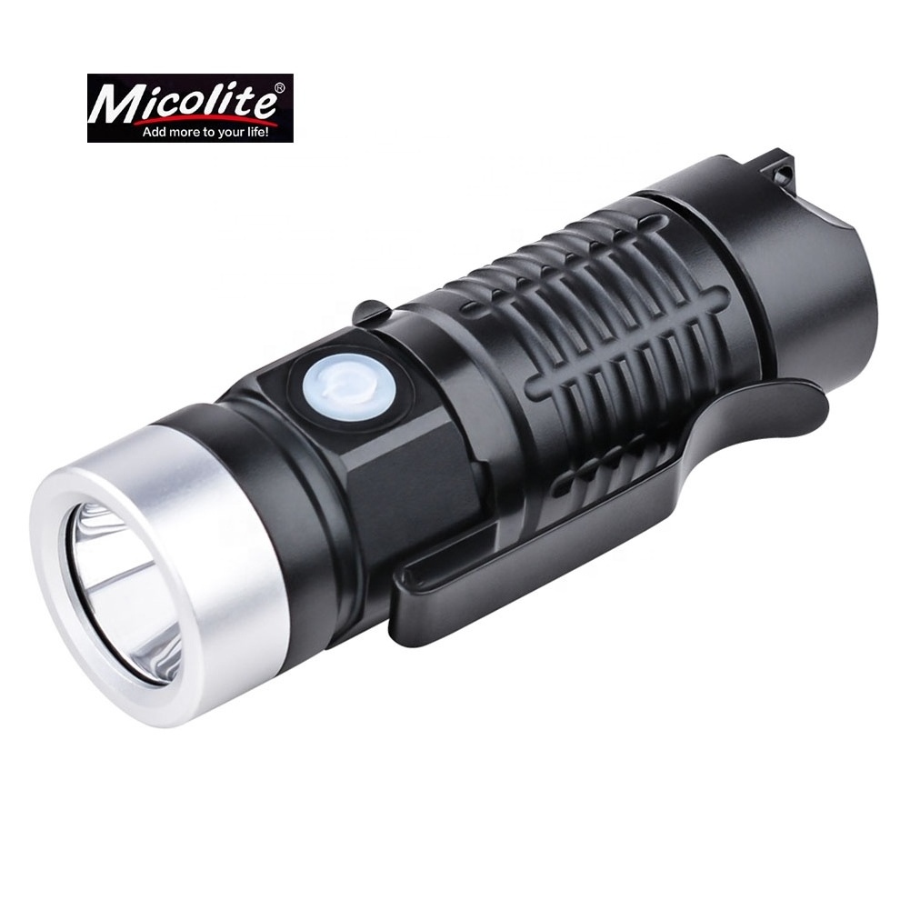 EDC Flashlight Magnetic Rechargeable,500 High Lumens Small Tactical Light