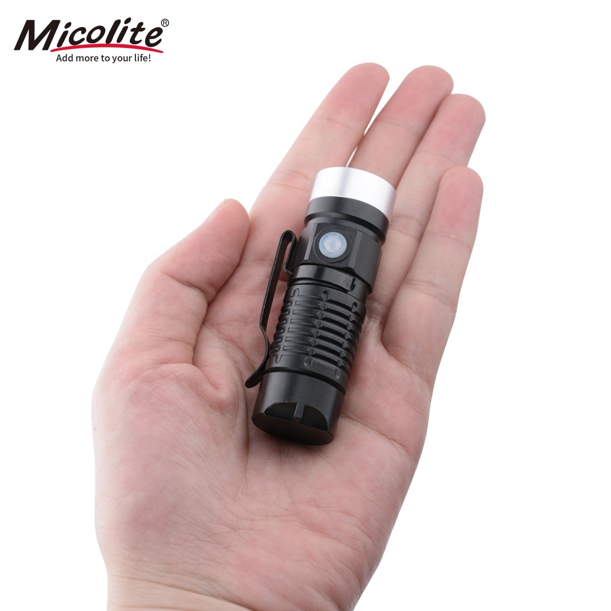 EDC Flashlight Magnetic Rechargeable,500 High Lumens Small Tactical Light