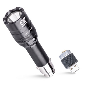 Hand Held Rechargeable Car & USB charging Emergency Survival LED Flashlight In Vehicles