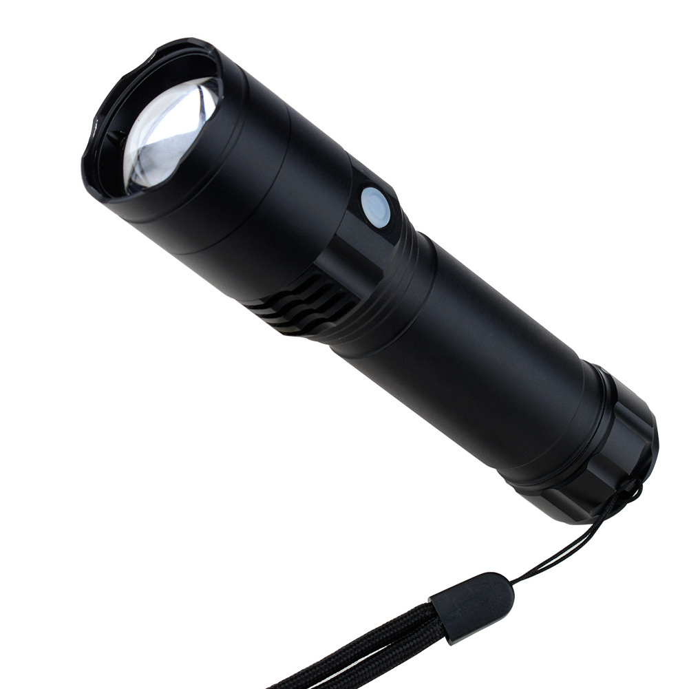 Laser LED Long Range Rechargeable Battery Super Bright Zoomable Focus Portable Hand Held Flashligh